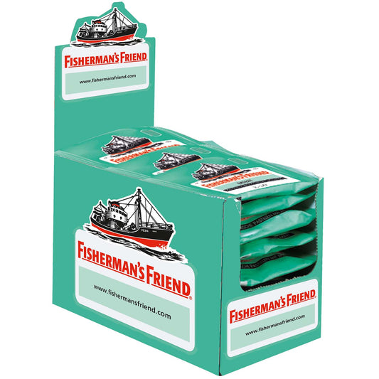 Fisherman's Friend Mint (Pfefferminz) ohne Zucker 24x25g MHD: 12.26
