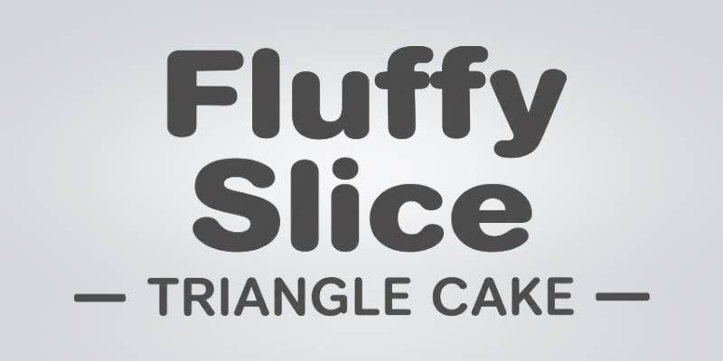 Fluffy Slice Triangle Cake