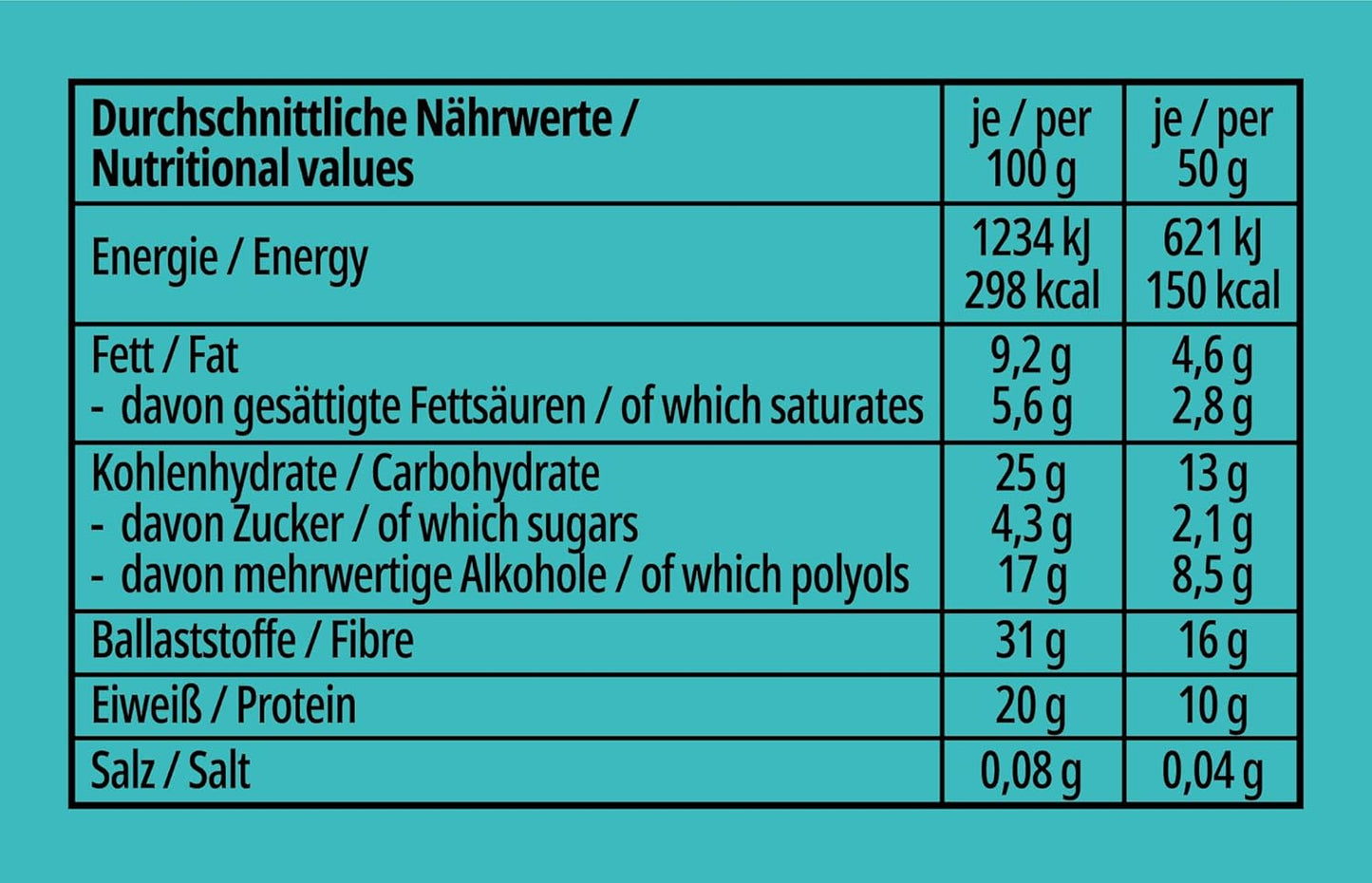Frankonia Chocolate Brownie Riegel, Nutri Score A, 3 Series Pack (3 x 50 g) DDM: 29.08.2025