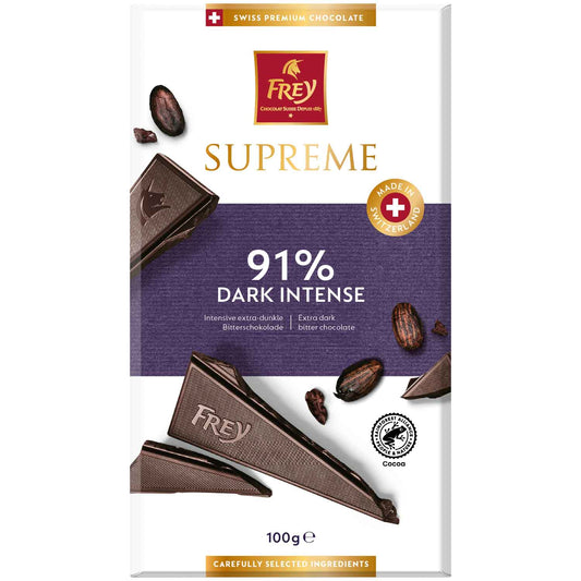 Frey Supreme Dark Intense 91% 100g MHD: 18.04.2025