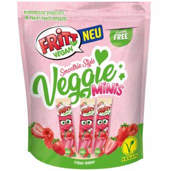 Fritt Vegan Smoothie Style Veggie Minis Erdbeer & Himbeer 135g MHD:30.11.24