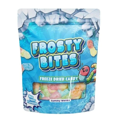 Frosty Bites - Freeze Dried Candy - Gummy Worms 50 g
