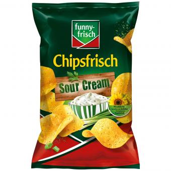 funny-frisch Chipsfrisch Sour Cream - 150g MHD:19.08.2024