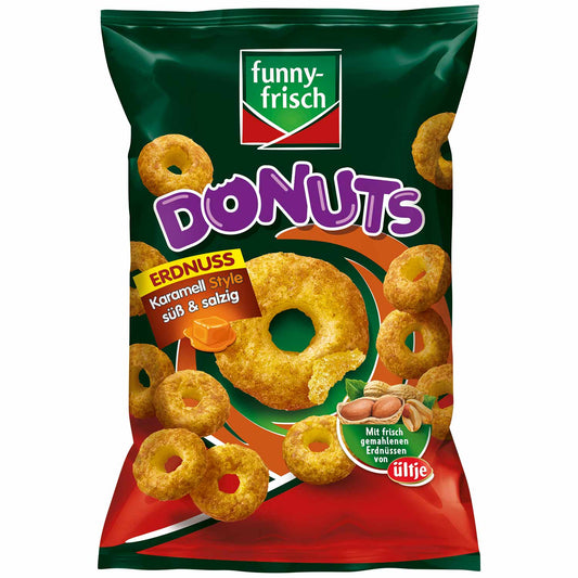 funny-frisch Donuts Erdnuss Karamell Style süß und salzig 110g MHD:11.08.2025
