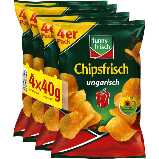 funny-frisch Chipsfrisch ungarisch 40gx4 MHD:20.10.2025 #1