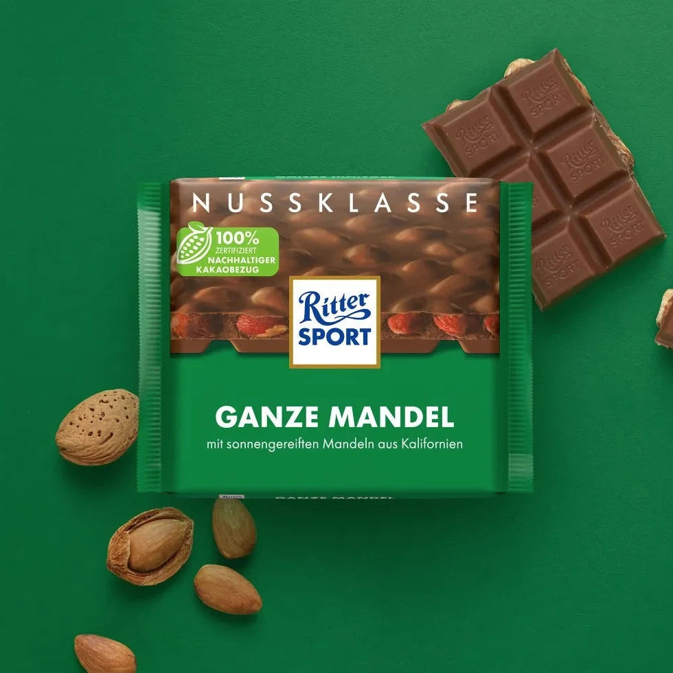 Ritter Sport ganze Mandel Schokotafel