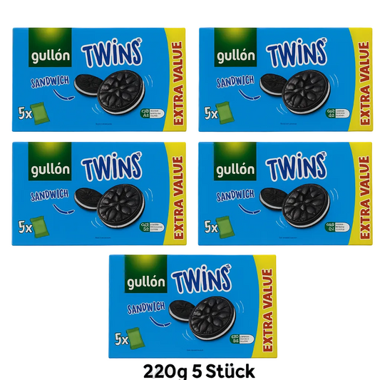 Gullon Twins Sandwich Kekse - 5er Aktionsangebot