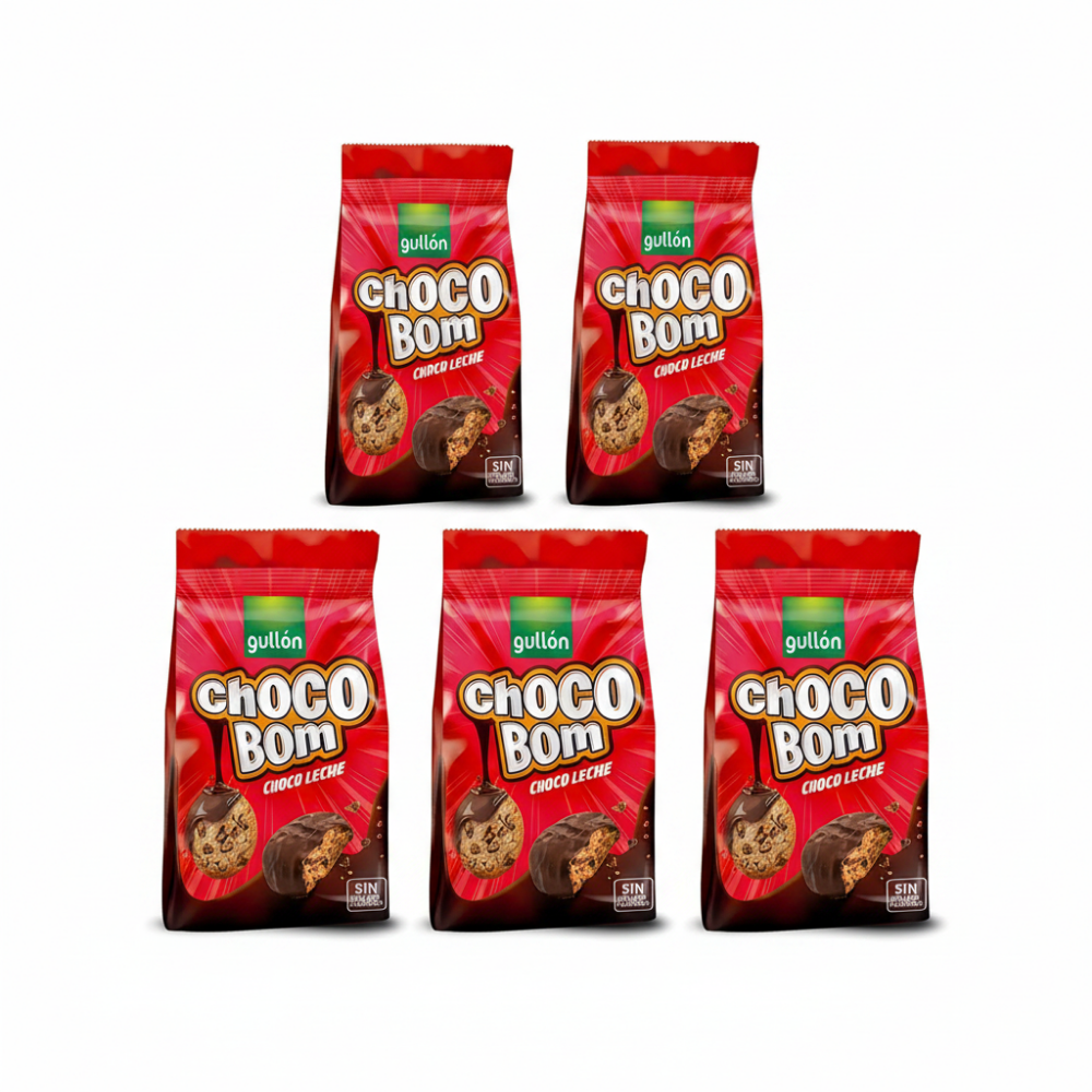 Gullón Chocobom choco leche 5 x 100g Bundle im Angebot