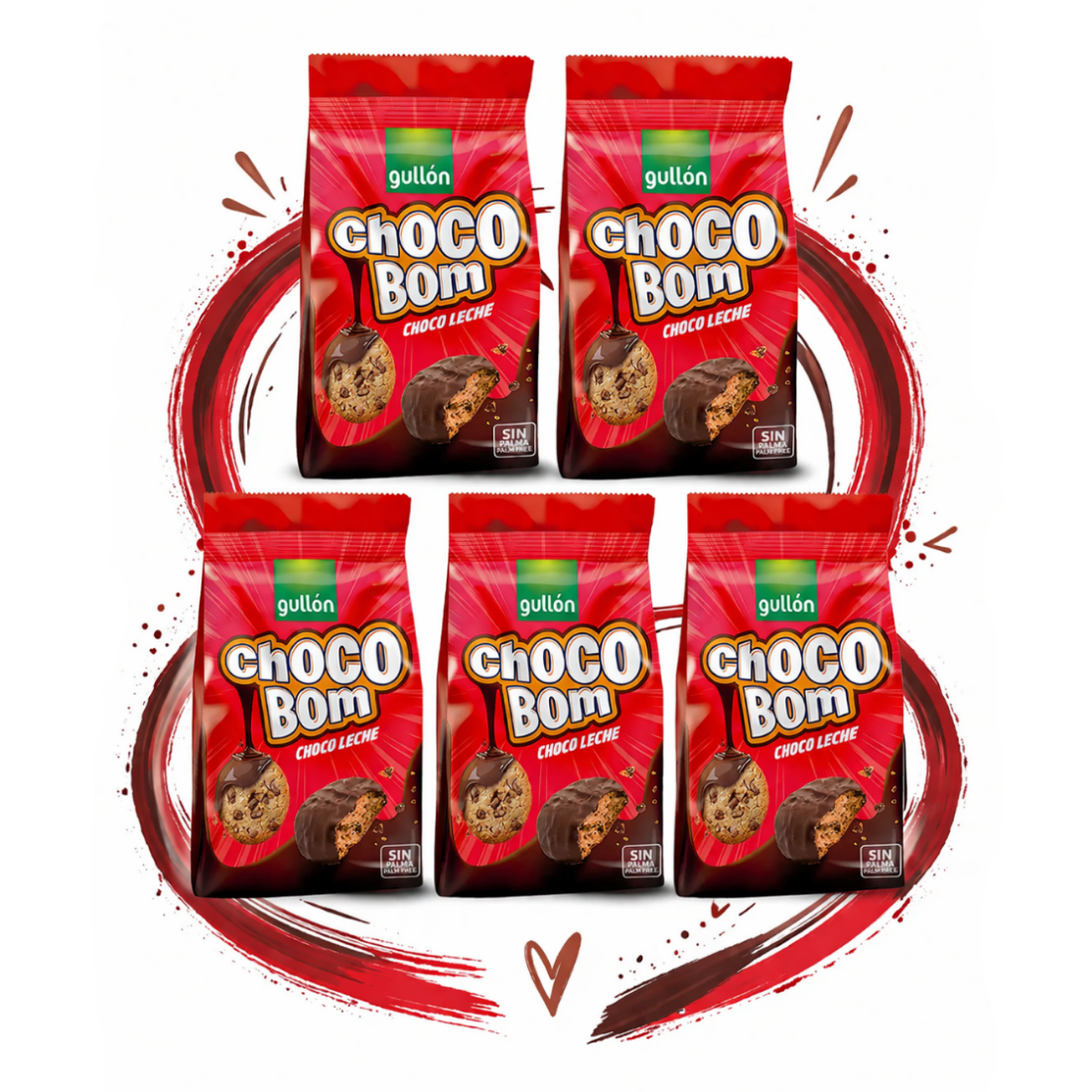 Gullón Chocobom choco leche 100g x 5