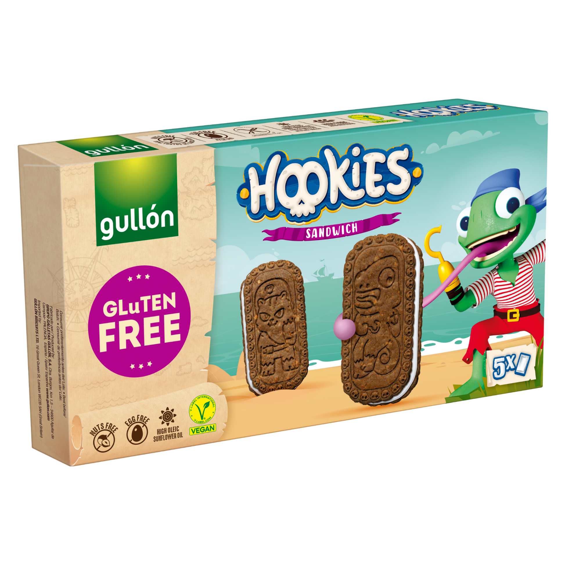 Gullon Hookies Sandwichs - glutenfrei - vegan - 5x