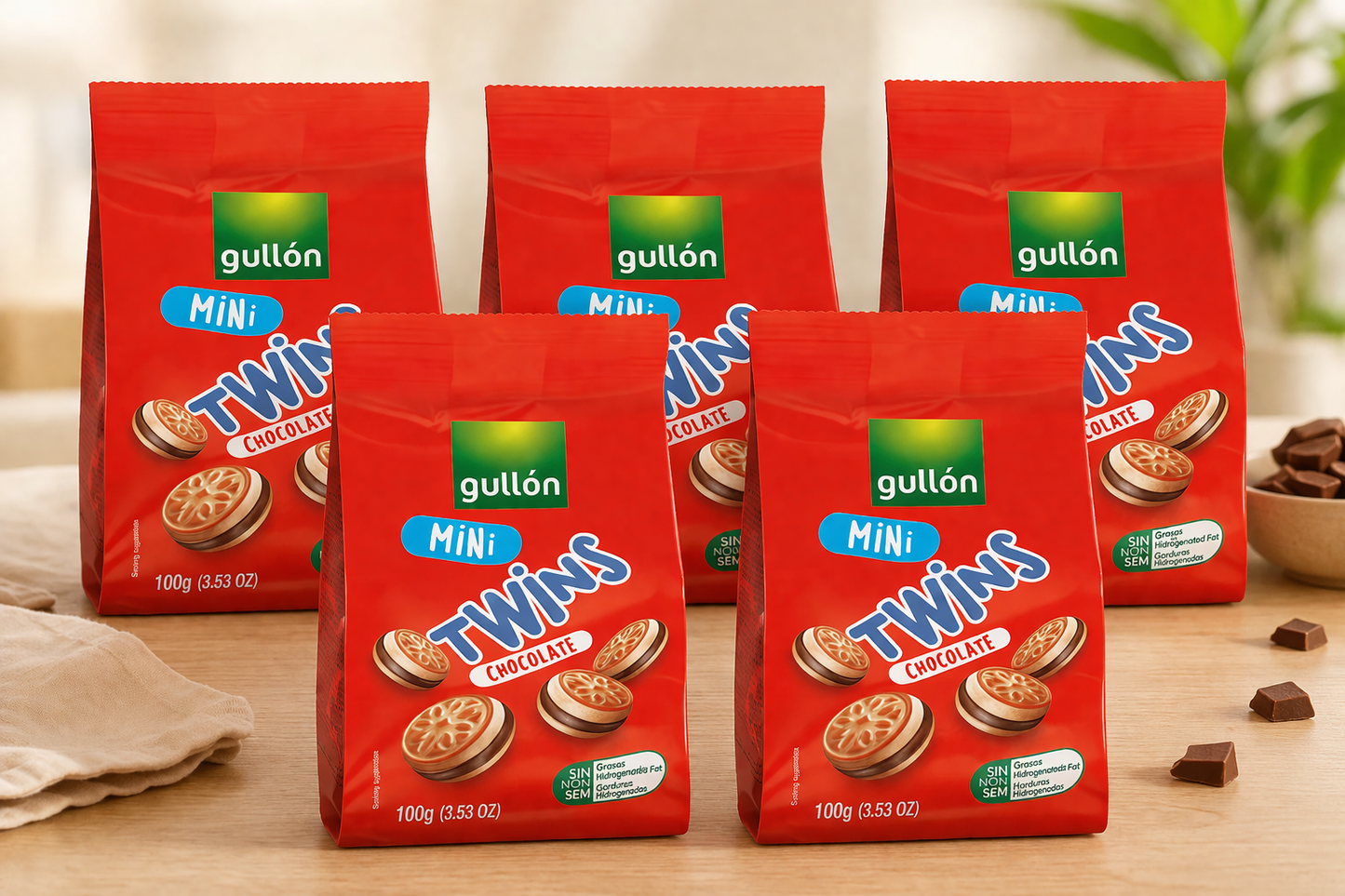 Gullón Mini Twins Chocolate 100g x 5
