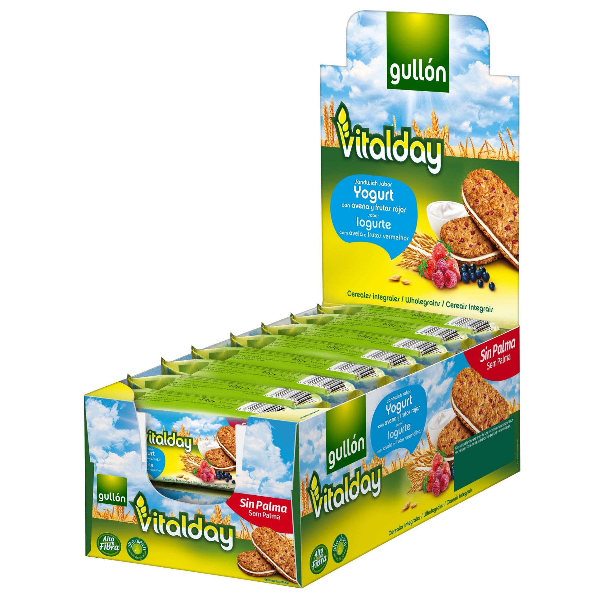 Gullon Sandwich mit Joghurt und Beerenfüllung Vitalday 44gx15