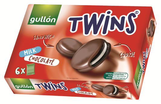 Gullón Kekse - Twins Sandwich Milk Chocolate Cookie 6x