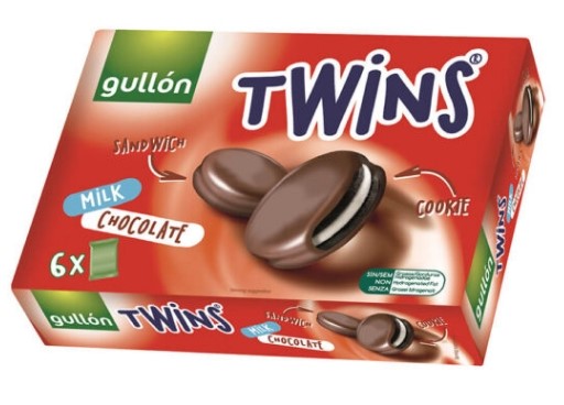Gullon Twins White chocolate 4x252g