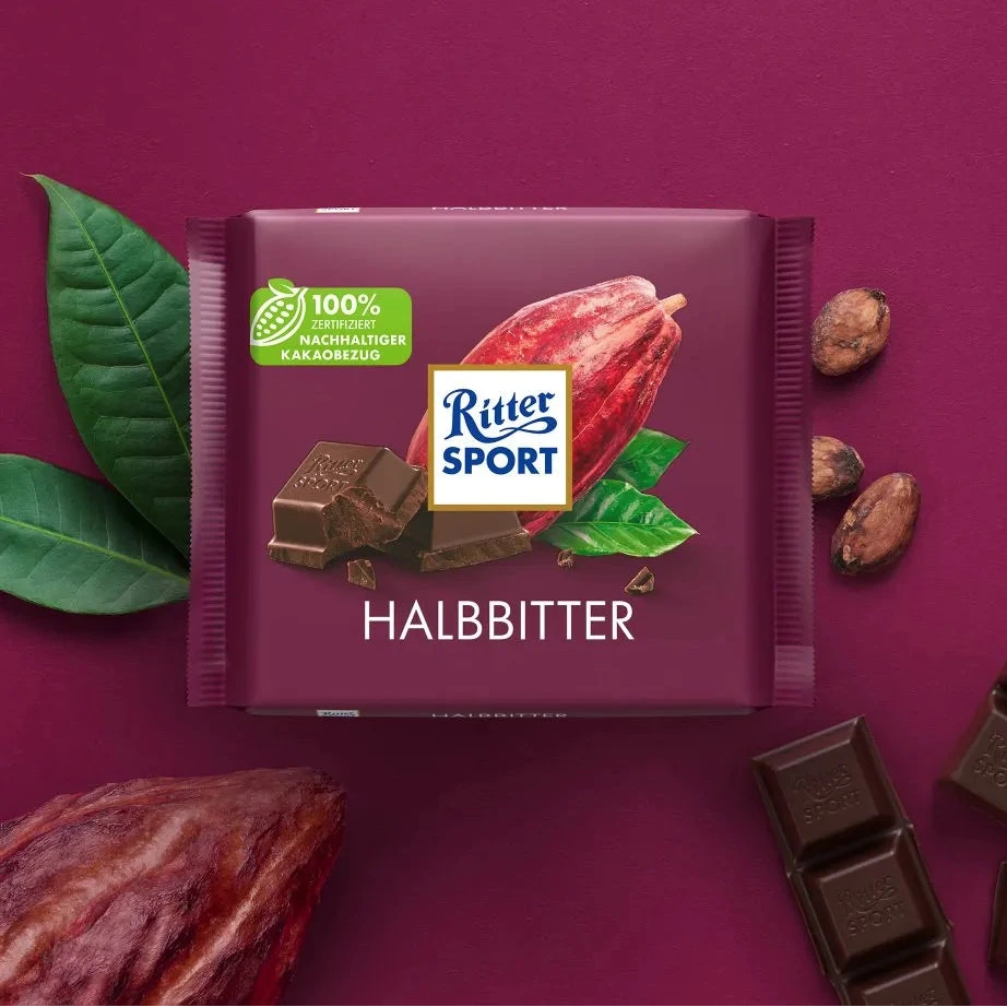 Ritter Sport Halbbitter Schokotafel