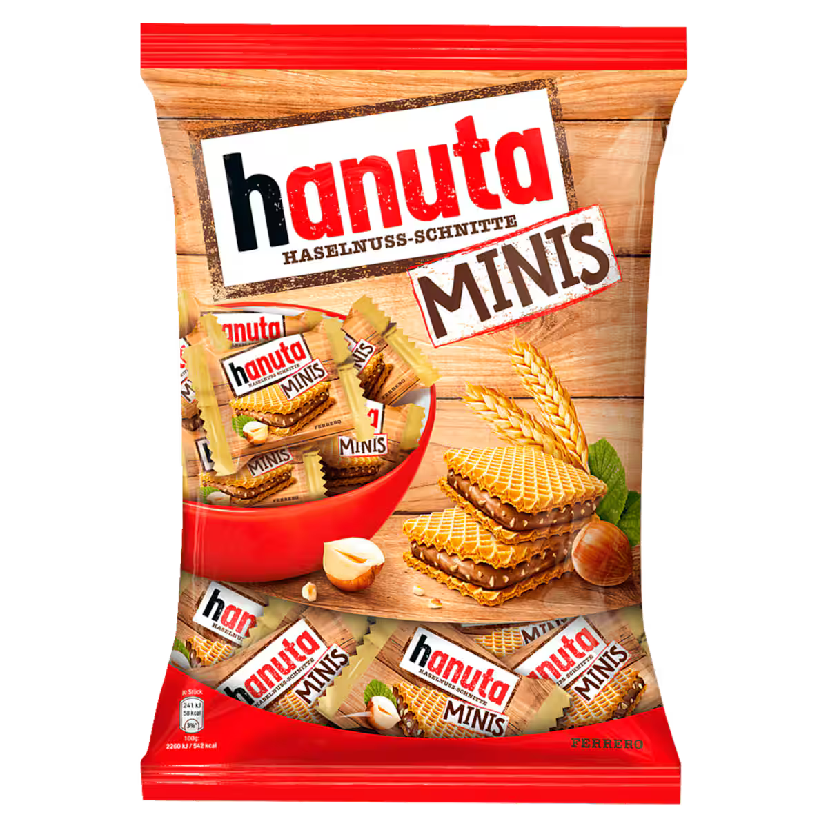 Hanuta mini chocoladerepen 200g