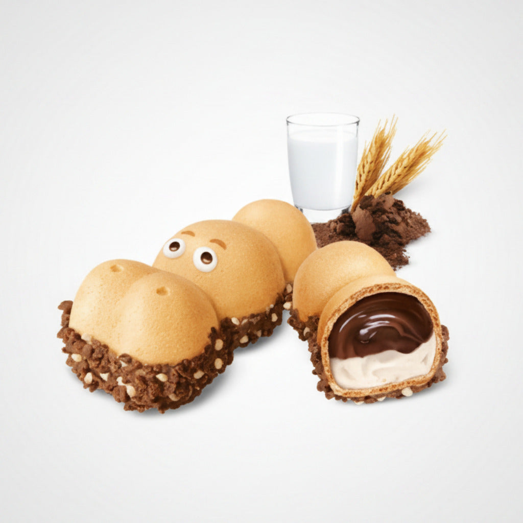 Enfants hippopotame heureux