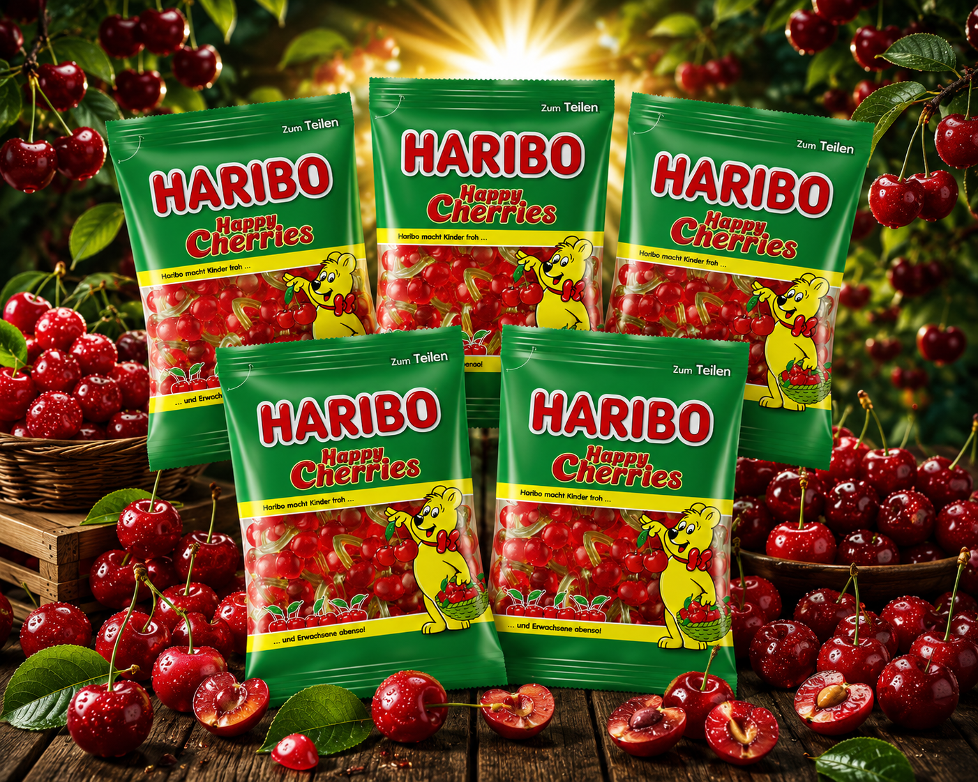 Haribo Happy Cherries 5 x 175g