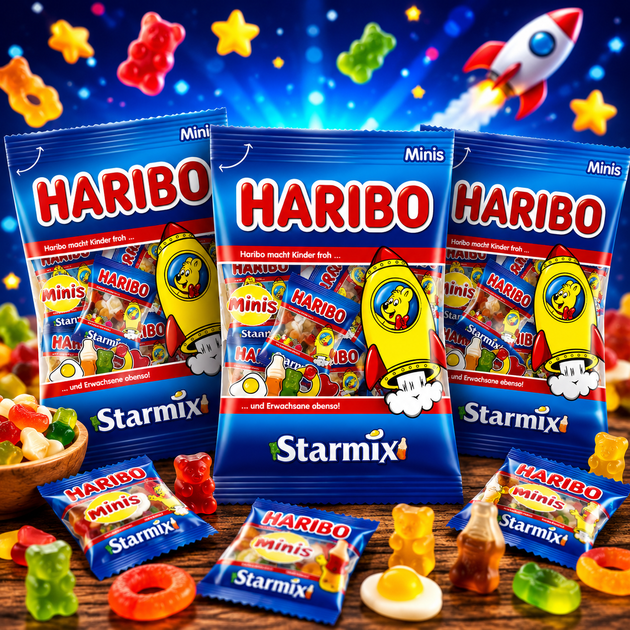 Haribo Starmix Minis 3 x 250g