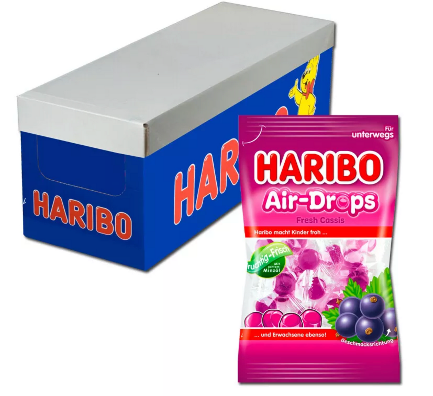 Haribo Haribo Air-Drops Fresh Cassis 12x100g MHD: 04.2026