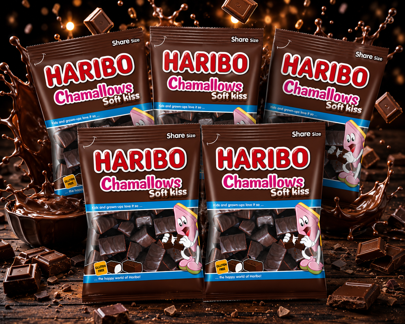 Haribo Chamallows Soft Kiss 5 x 200g