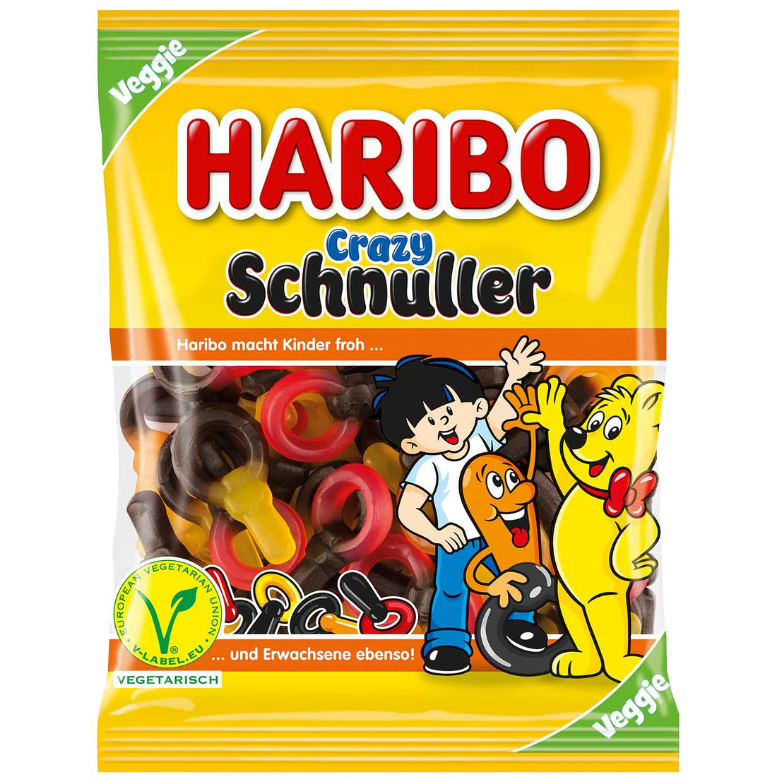 Haribo Crazy Schnuller vegetarisch 175g MHD 11.2025 Lecker24