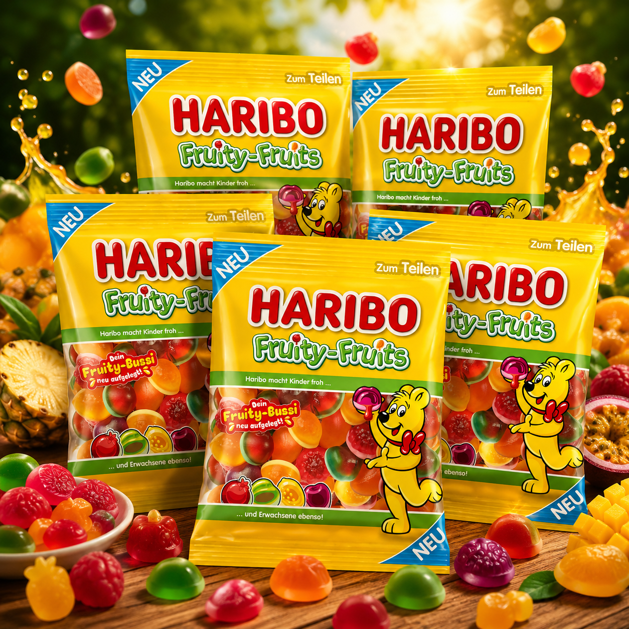 Haribo Fruity-Fruits 5 x 160g