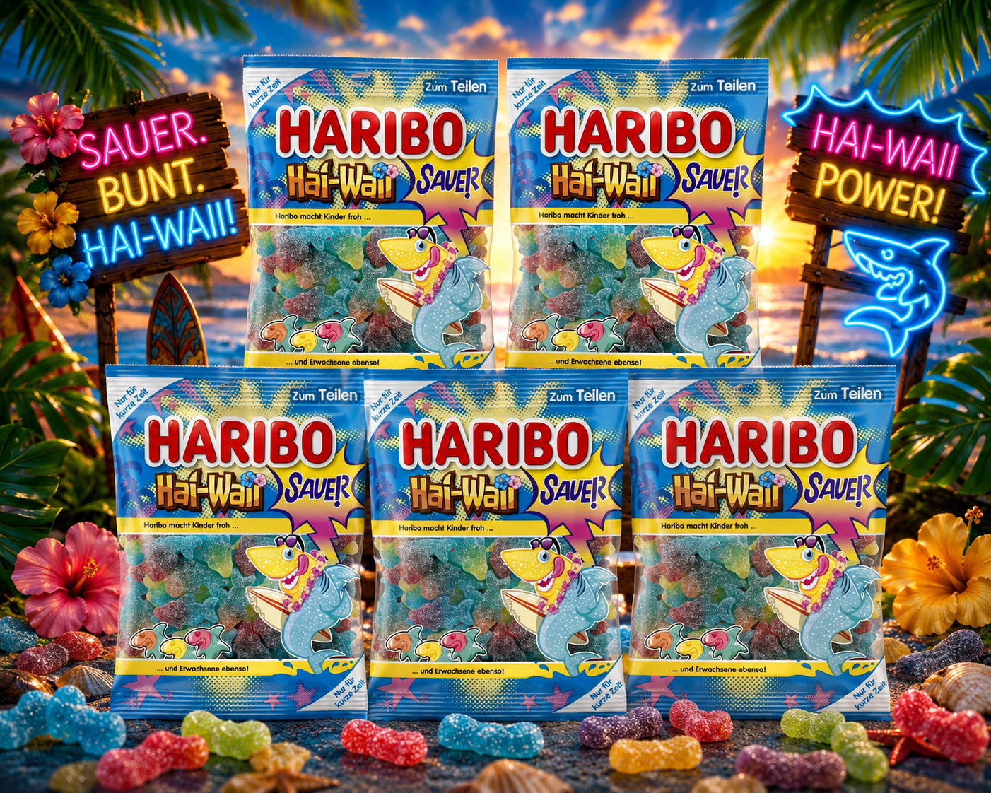 5x Haribo Hai Waii