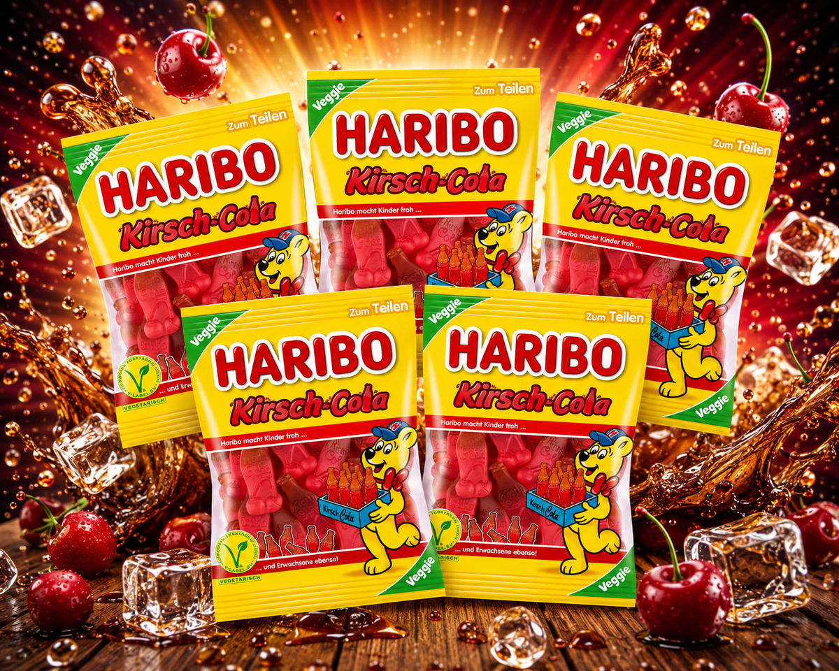 Haribo Kirsch-Cola veggie 5 x 175g