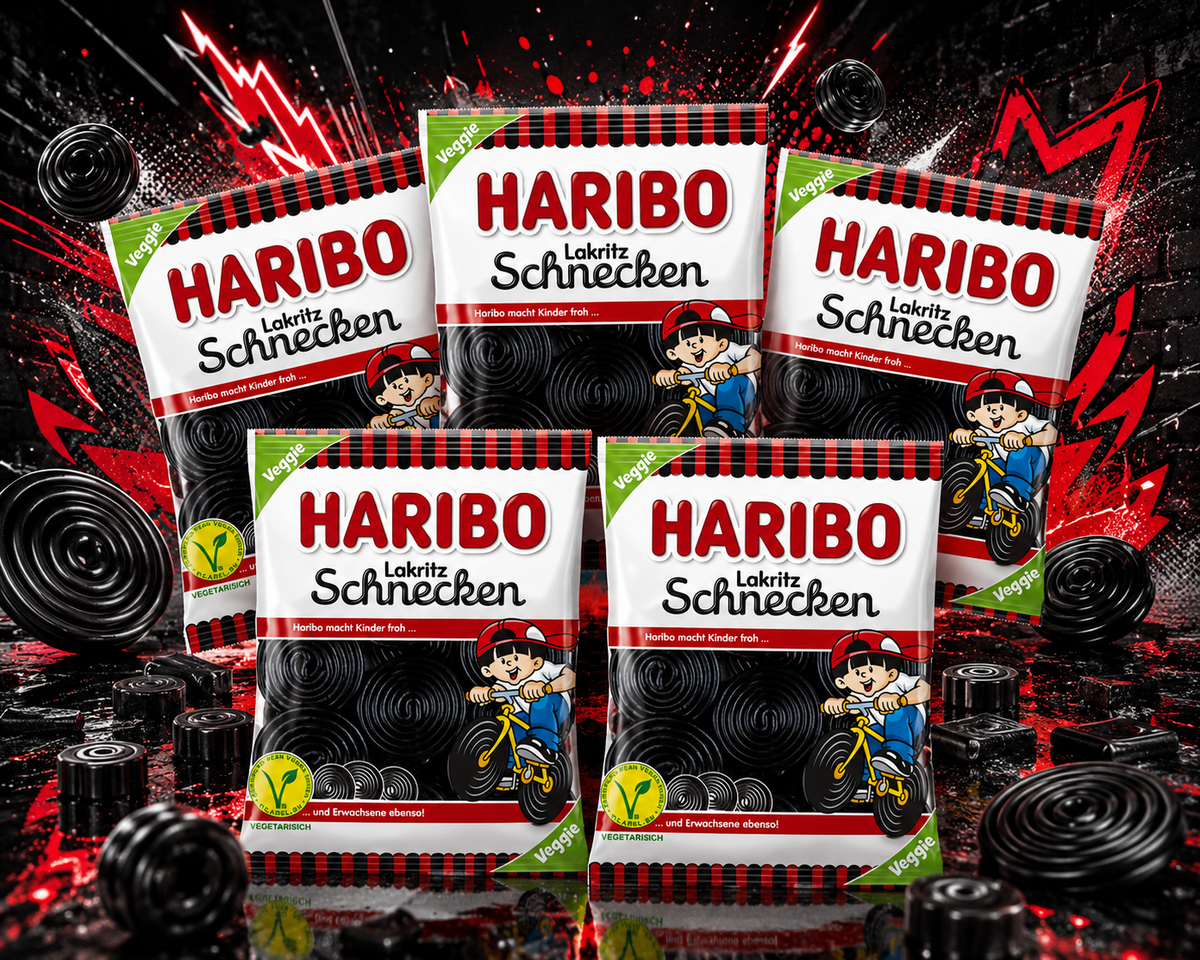 Haribo Lakritz Schnecken vegetarisch 5 x 175g