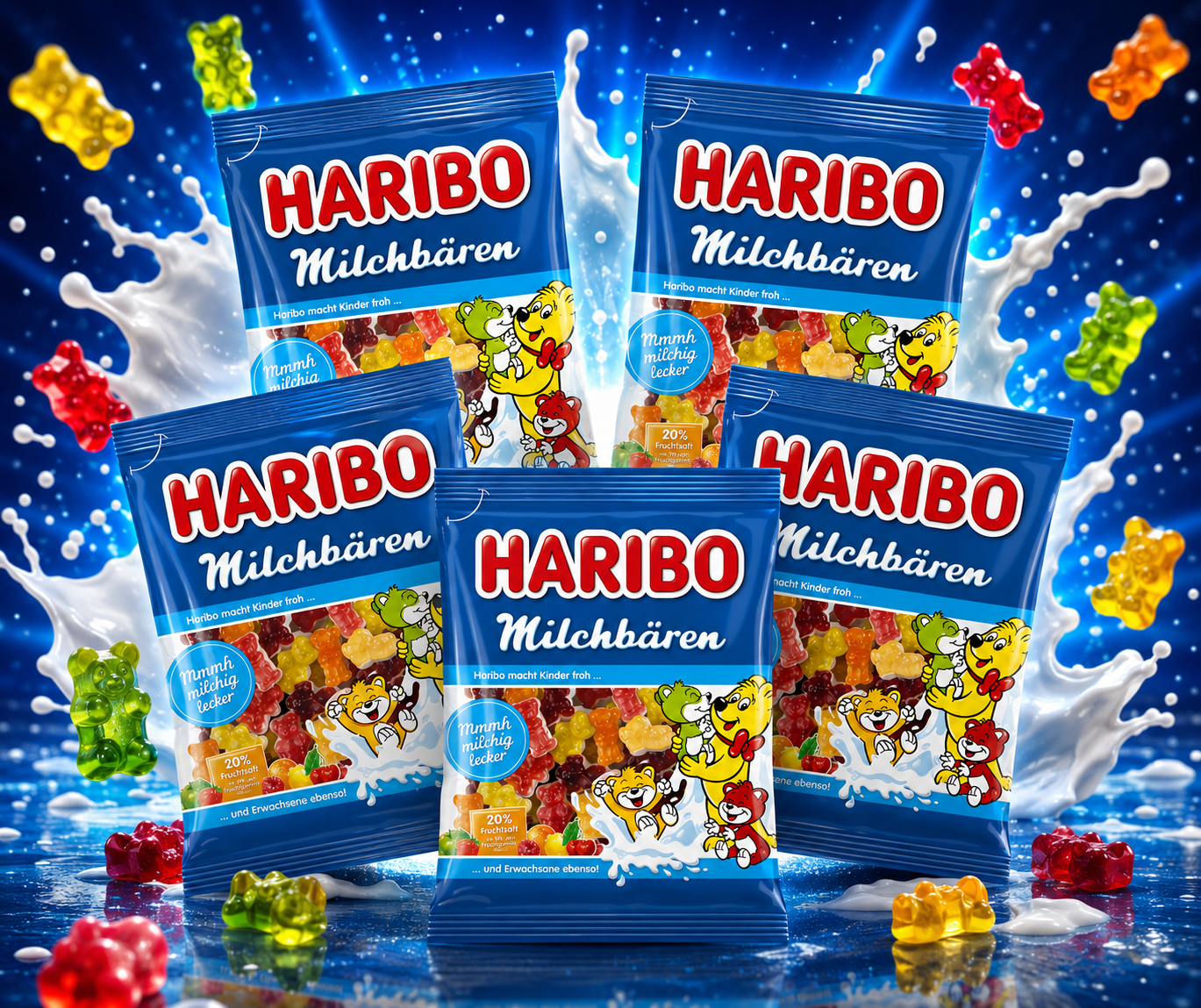 Haribo Milchbären 5 x 160g