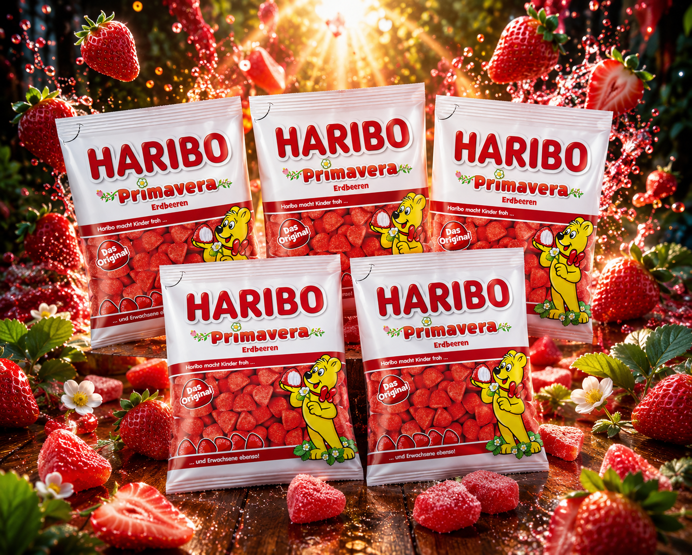 Haribo Primavera Erdbeeren 5 x 175g