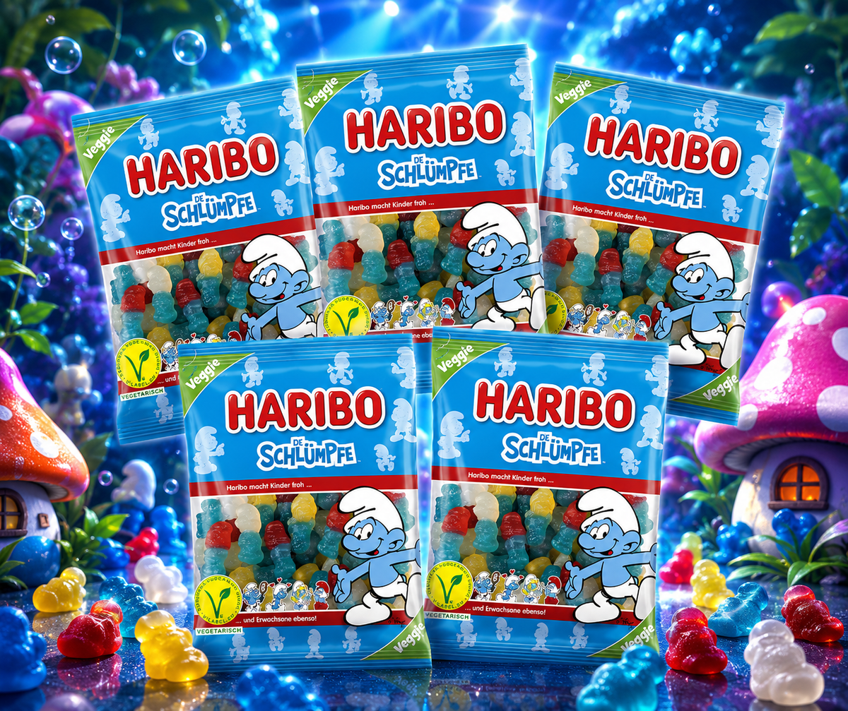 Haribo Die Schlümpfe veggie 5 x 175g