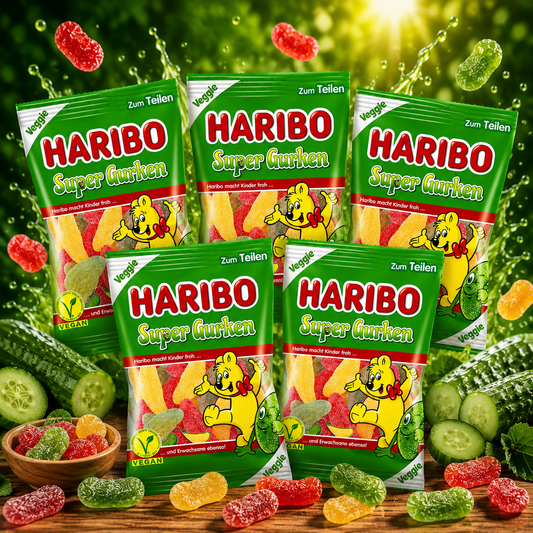 Haribo Super Gurken vegan 5 x 175g