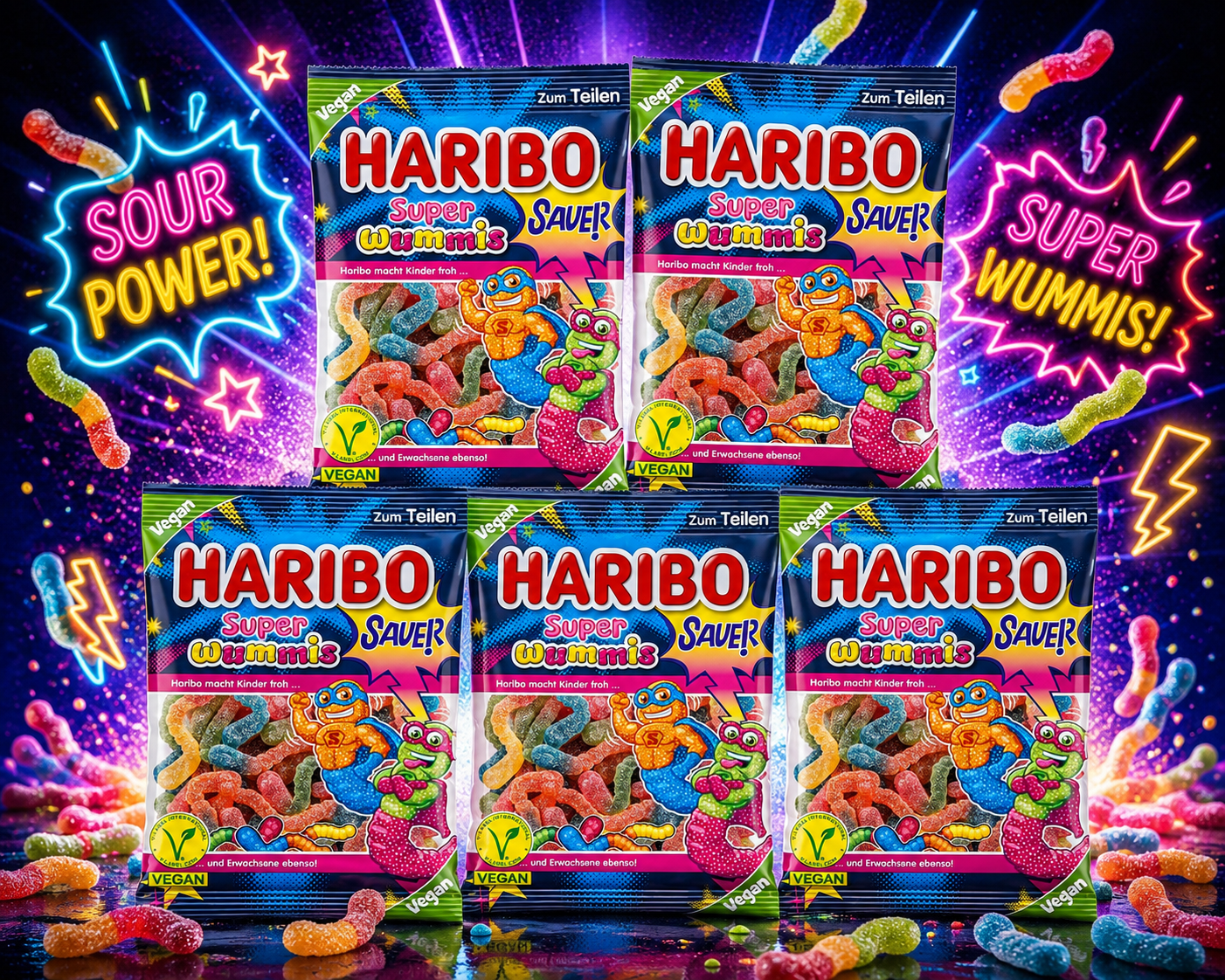 Haribo Super Wummies 5x