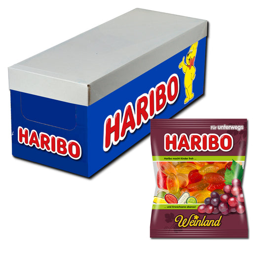 X30 Haribo Weinland, fruitgom, 30 zakken, 100 g