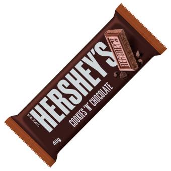 Hershey's Cookies'n'Chocolate Bar 40g MHD: 05.08.2025