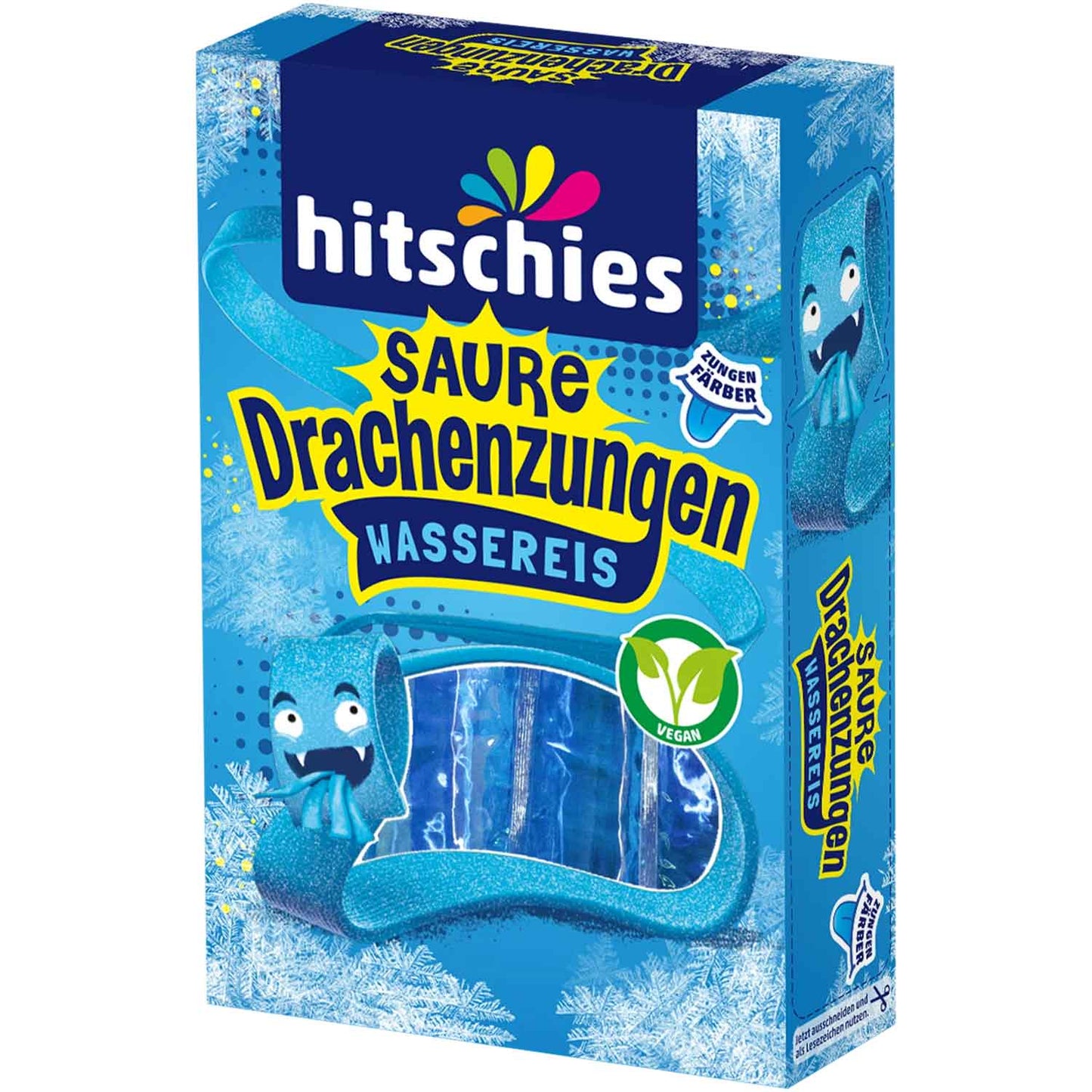 Hitschies Saure Drachenzungen Wassereis blau 10x40ml