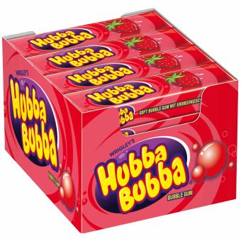 Hubba Bubba Strawberry 20 x 5er MHD:24.06.2026