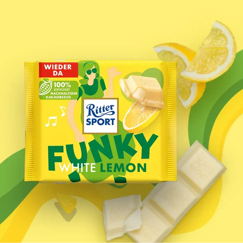Ritter Sport Funky White Lemon