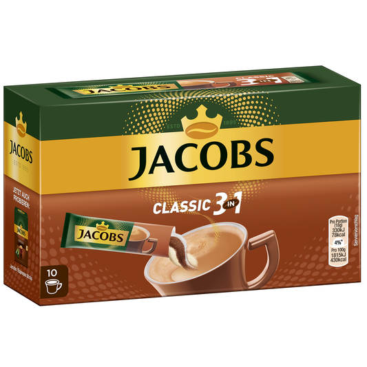 Jacobs Classic 3in1 Sticks 10er MHD: 17.12.24