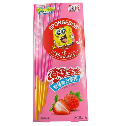 JUNYI - Spongebob Sticks Strawberry 21g