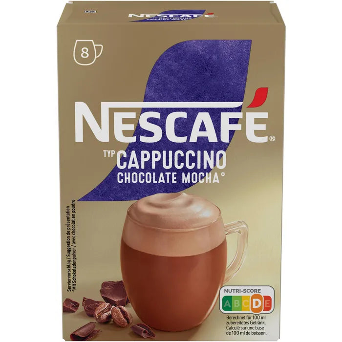 Kawa Nescafe Cappuccino Czekolada Mocha 8 porcji paluszków