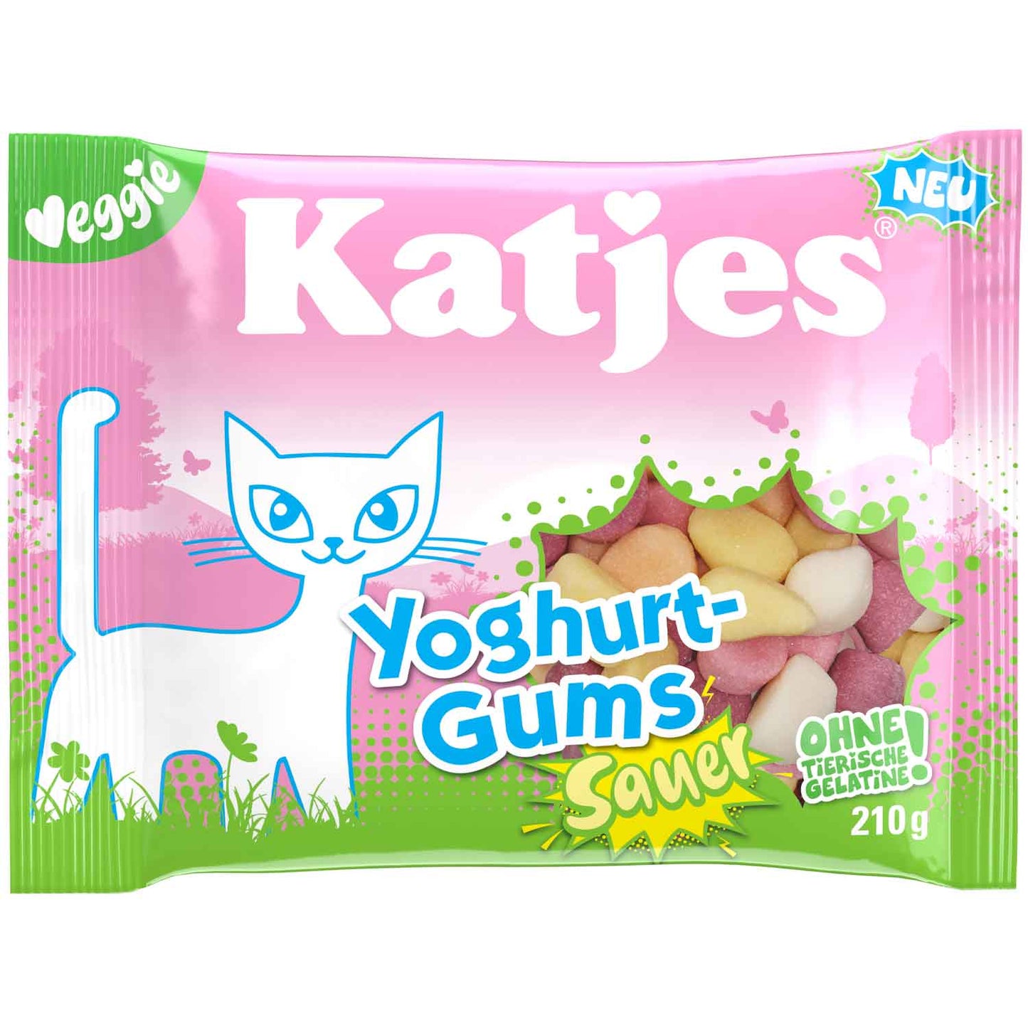Katjes Yoghurt-Gums Sauer 210g