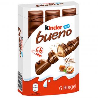 kinder bueno 6er 129g.  MHD:19.11.2024 - Lecker24