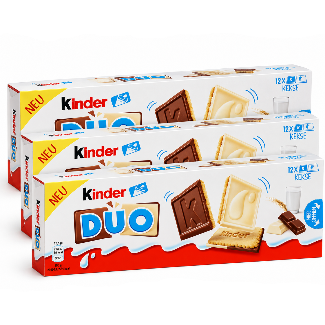 3 Packs à 150 g / 3 x 12 Kekse à 12,5g