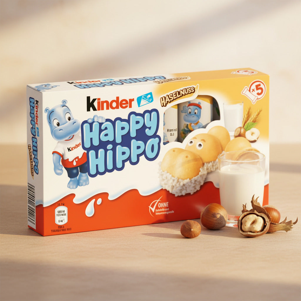 kinder Happy Hippo Haselnuss White 5er