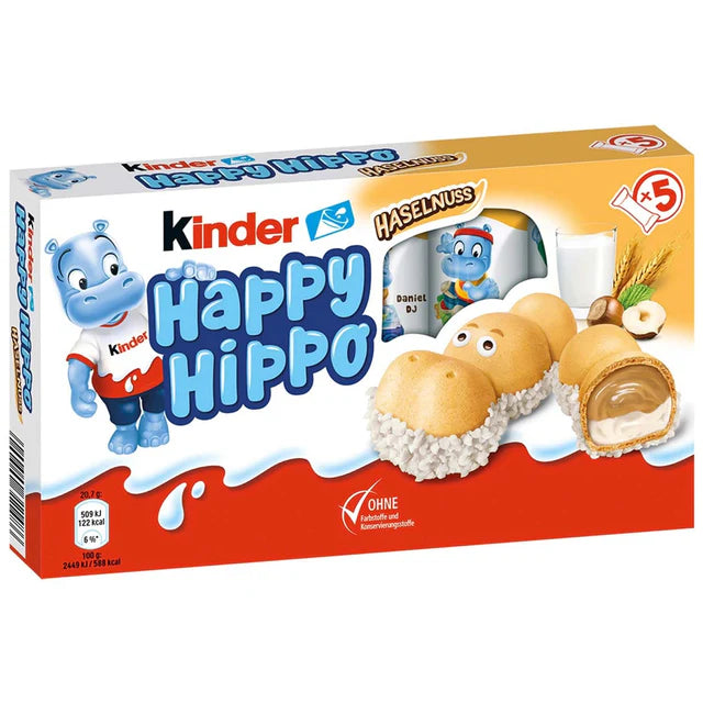 kinder Happy Hippo Haselnuss White 5er