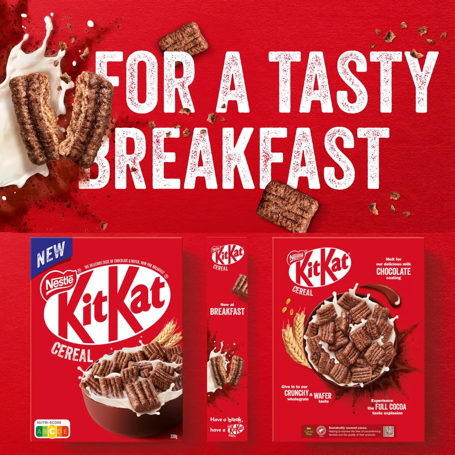 Now for breakfast: KitKat Cereal