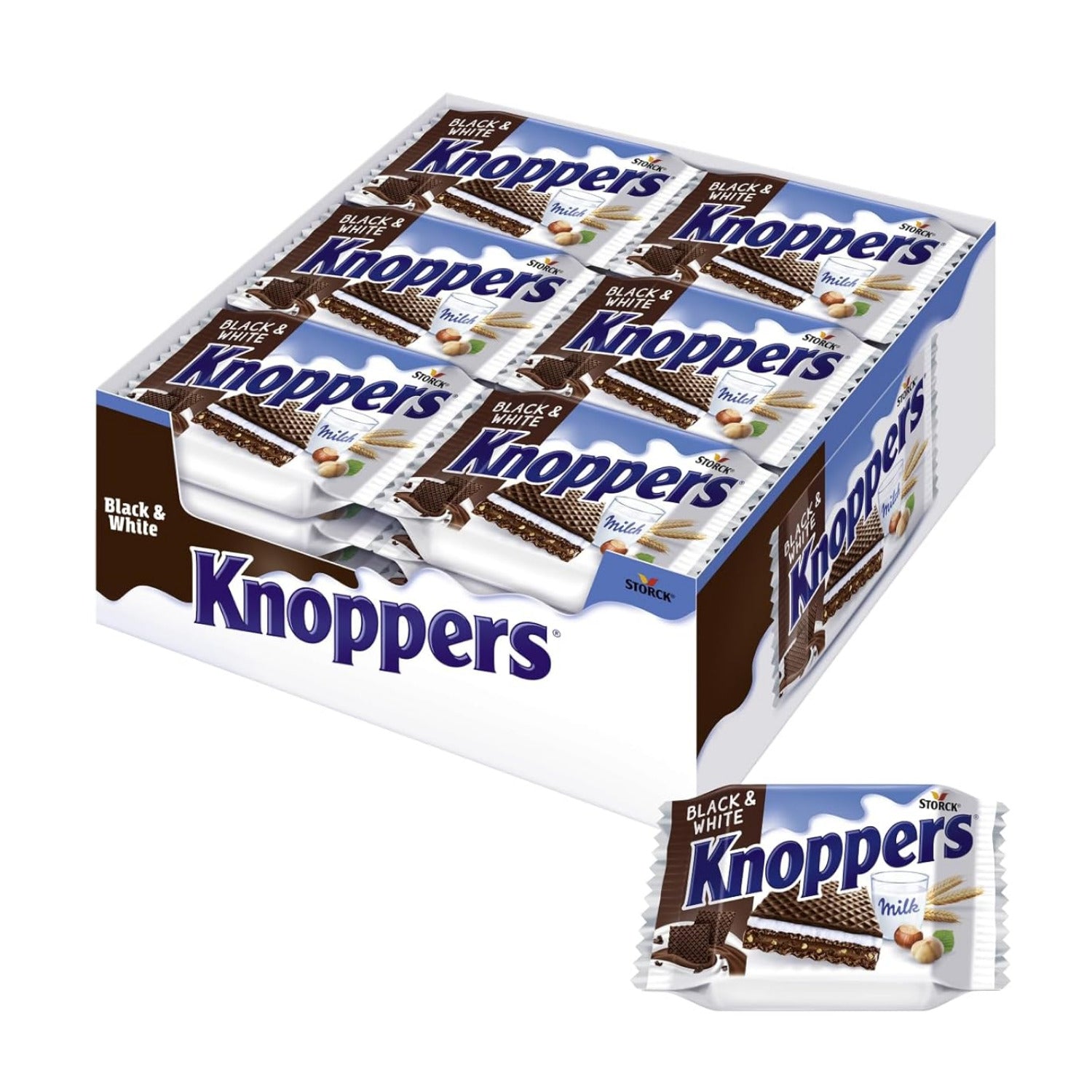 Knoppers Black & White - 24 Stück - Angebot